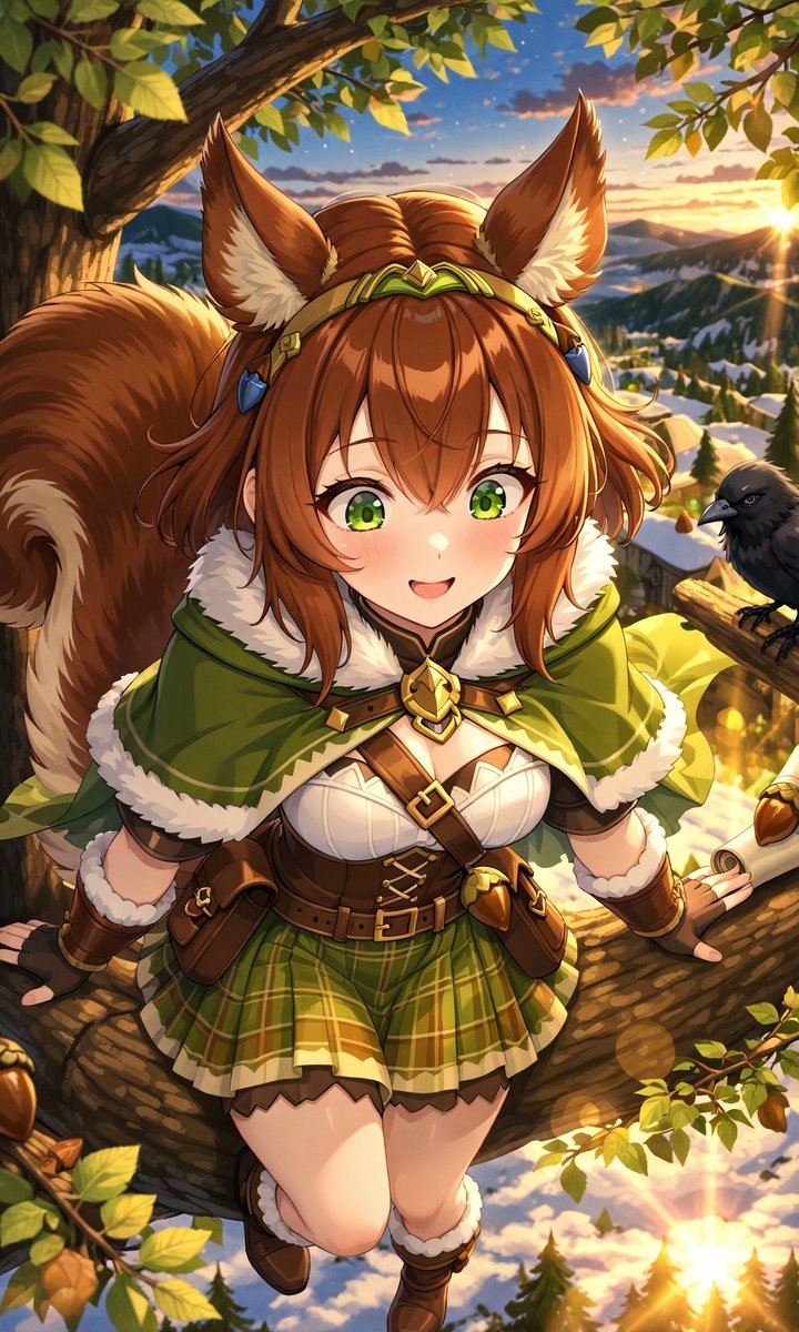 Takaya_Nikaidou's tweet image. 北欧神話擬人化シリーズ。ユグドラシルでフレースヴェルグとニーズヘッグに悪口を運ぶ悪戯リス娘「ラタトスク」です。
PixAIの生成モデルを使ってみた！✨このモデル…無料で使える！🫢
#lora #Pixaiart #pixai pixai.art/model/19752070…