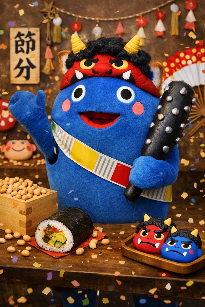 りゅうちゃん×AIチャレンジ ChatGPTに「節分らしい画像を作ってほしい