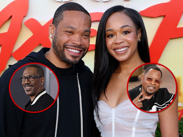 TMZ's tweet photo. 🍼 Martin Lawrence's daughter &amp; Eddie Murphy's son announce their pregnancy! https://t.co/FnwZOuhHVB https://t.co/ryHYnbyAm4