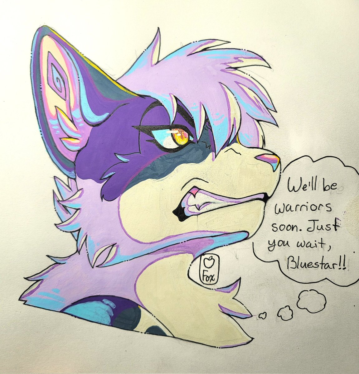 APPLEF0X420's tweet image. Well, YOU won't :( 

Likes/RTs are appreciated~🍏
Artwork © by me.