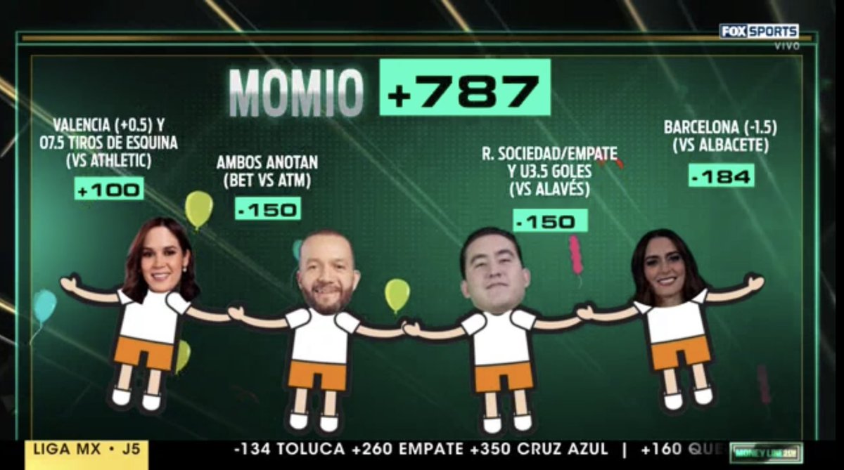 ¡SI NOS ORGANIZAMOS! 🎶

Desde mañana se comienza a cocinar este parlaycito para ganar en la Copa del Rey 🇪🇸

¿Cómo les caería un (+787) para mitad de semana? 👀

#MoneyLineShowFSMX