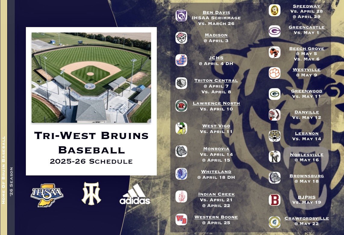 Tri-West High School Baseball tweet media