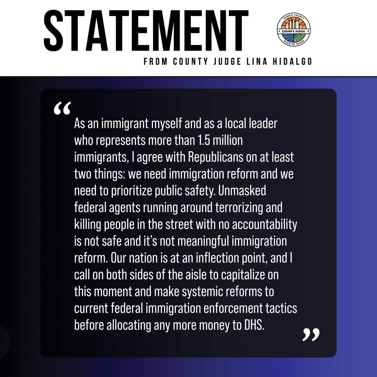 Office of Judge Lina Hidalgo tweet media