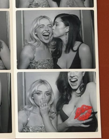 sharptoolest's tweet photo. margaret who called sabrina cool and smart and funny and a contemporary lucille ball. sabrina who is so happy to express that she’s in love with margaret any time jack is present https://t.co/SrLOLnB0GW