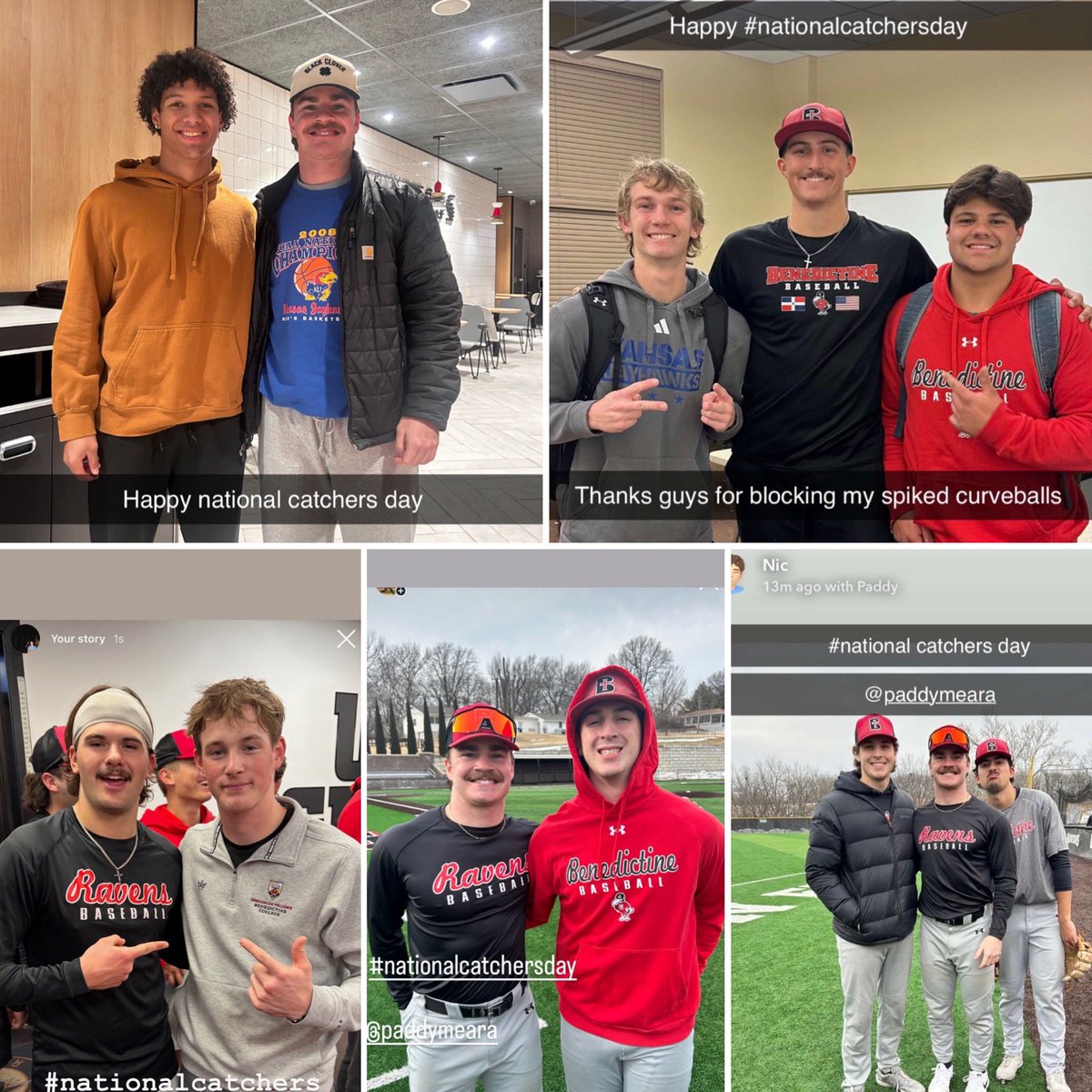 RavenBaseball's tweet photo. Our best friends! 

Happy National Catchers Day! https://t.co/yxuzgBtdiK