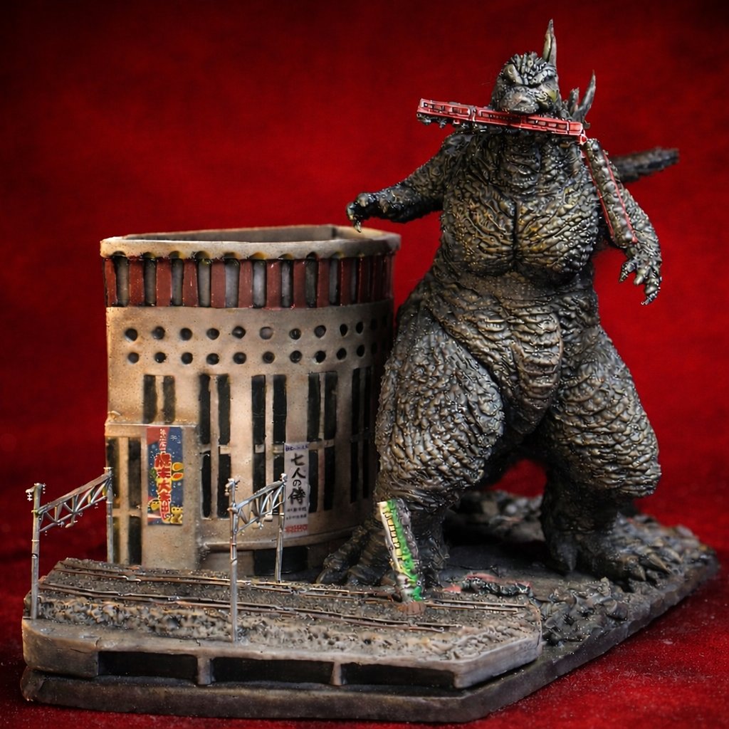 新作情報）銀座の怪獣 ゴジラ－1,0ミニ版ジオラマセット・有楽町進撃