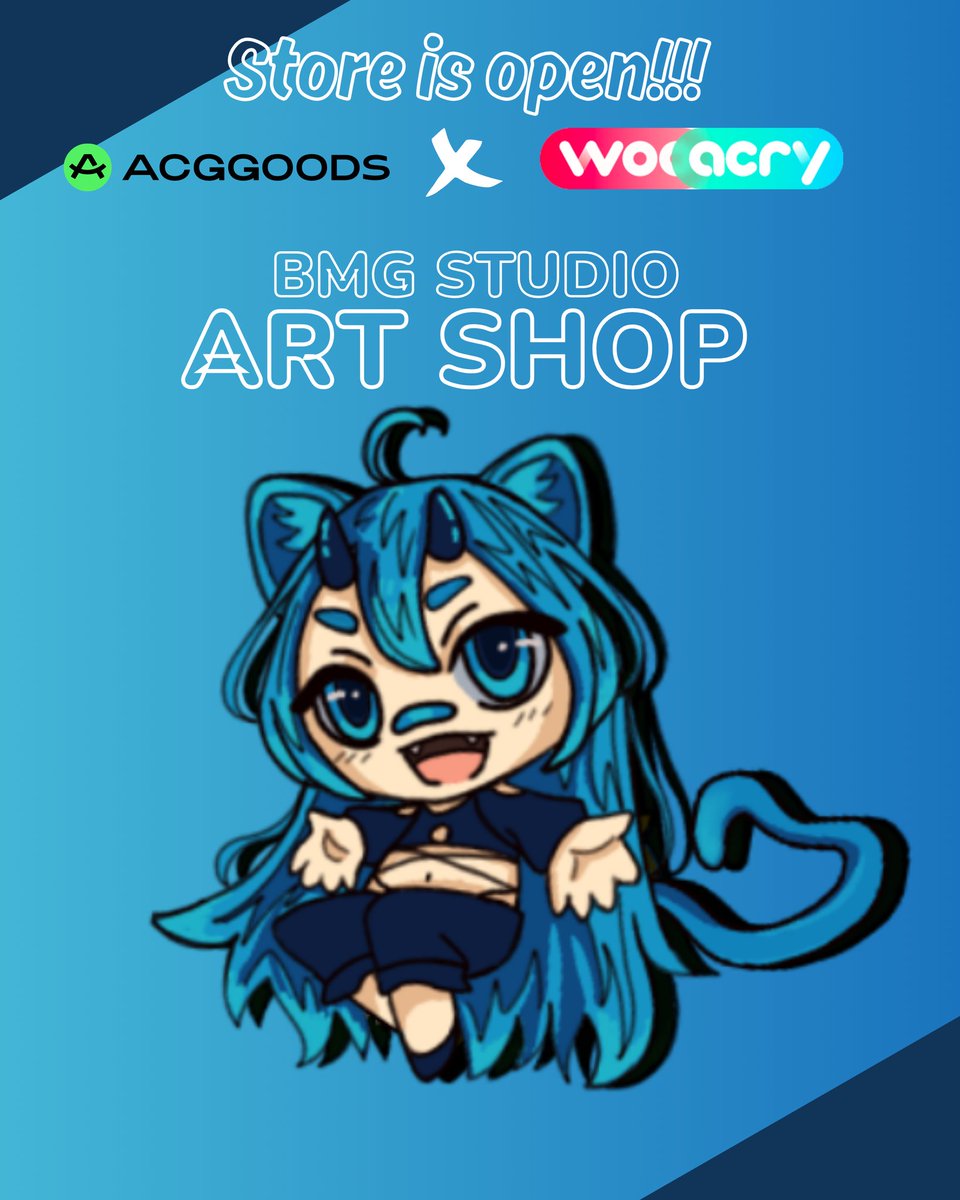 BMGstudioshop's tweet photo. Shop is open go grab some cute stuff theres keychains sticker sheets and some other cool stuff (im still adding products so stay tuned) https://t.co/pzMeT7L3KQ https://t.co/wlEgcmUA0y