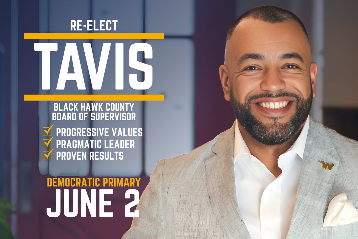 Back at it again!
If you live in the newly formed Black Hawk County District 4, I’d appreciate your consideration on June 2