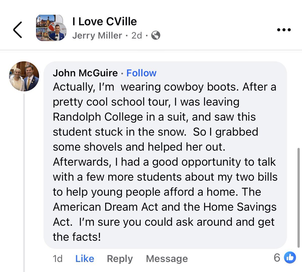 JerryMillerNow's tweet photo. US Congressman @RepJohnMcGuire responded to my “friendly fire” on The @iLoveCVilleVA Network. 😁

Thank you, Congressman! 🙌

Now, will @JohnMcGuire4VA join us live on The #iLoveCVille Show?! 🤔 

The invite is in his DMs. 📩

Time will tell… ⏰ 

#CVille #VaPolitics #UVA #Virginia