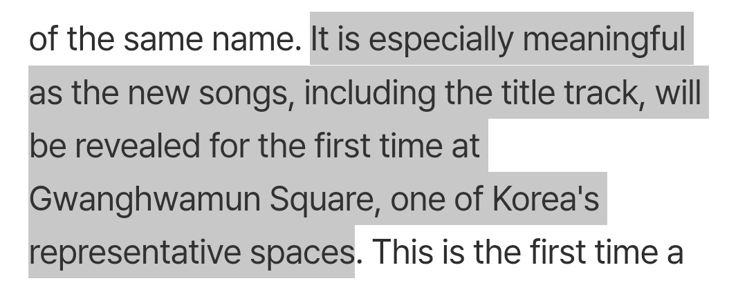 They are singing not only the title track, but "new songs" in plural