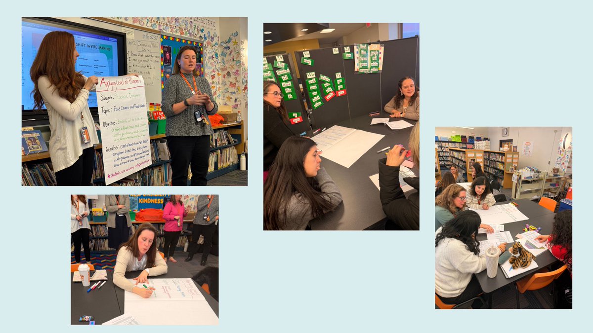 EDETIGERS's tweet photo. Proud of our ScIP Team! 🔍📚
Today teachers engaged in walkthrough reflections to strengthen instruction, collaborating on lesson design and refining practices to move students from applying to analyzing on Bloom’s Taxonomy. Deeper thinking = greater impact! 💡✨ @LJaime13 https://t.co/vs6SGuixbI
