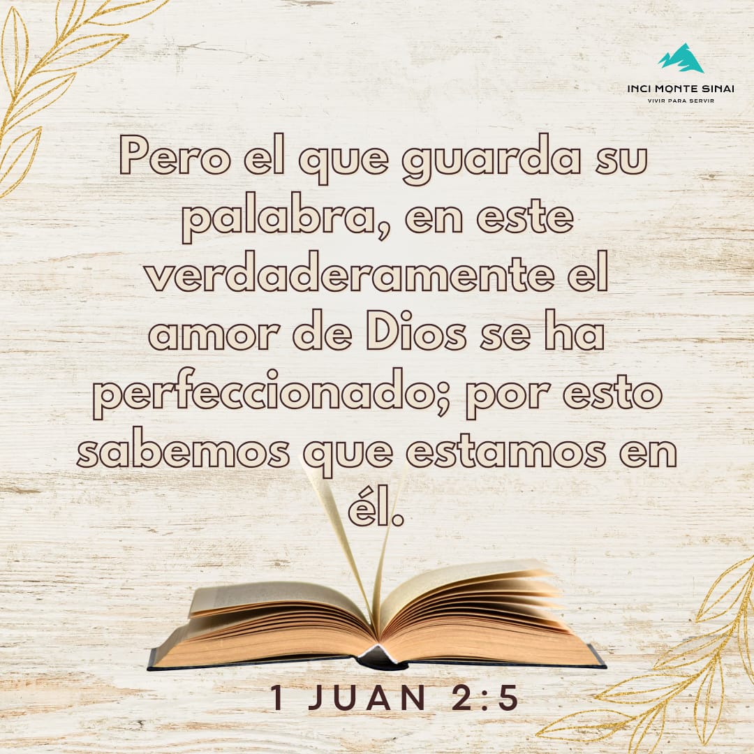 InciMonte's tweet photo. El amor de Dios

1 JUAN 2:5
pero el que guarda su palabra, en este verdaderamente el amor de Dios se ha perfeccionado; por esto sabemos que estamos en él. 

#versículodeldía 
#amordeDios https://t.co/Id3tKUUAiO