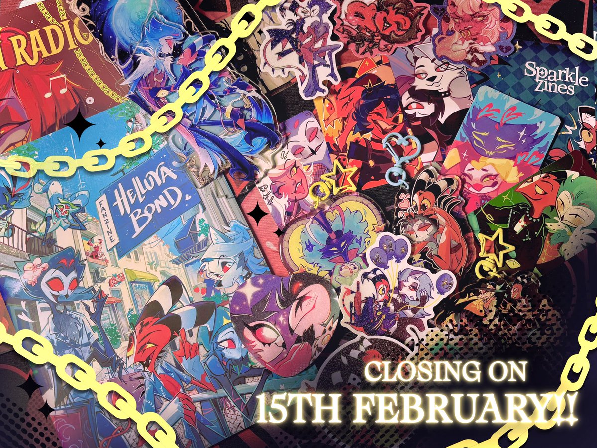 sparklezines's tweet photo. Helluva Boss and Hazbin Hotel projects closing the doors soon! Thank you so much for everything 💜 https://t.co/01VSNhtpwS