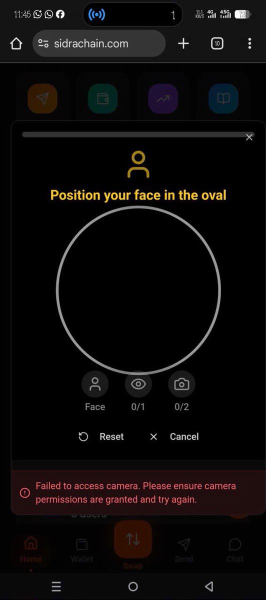 The face live video verification is very smooth. It helps to prevent fake accounts, bots. Sidra is so great. Sidra Core Team is working hard and seriously behind aura. #SDA #SidraChain
