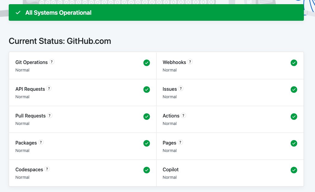 akinoringoo's tweet photo. GitHub Actions復旧したようです！
感謝です🙏 https://t.co/uWCILIiqyY