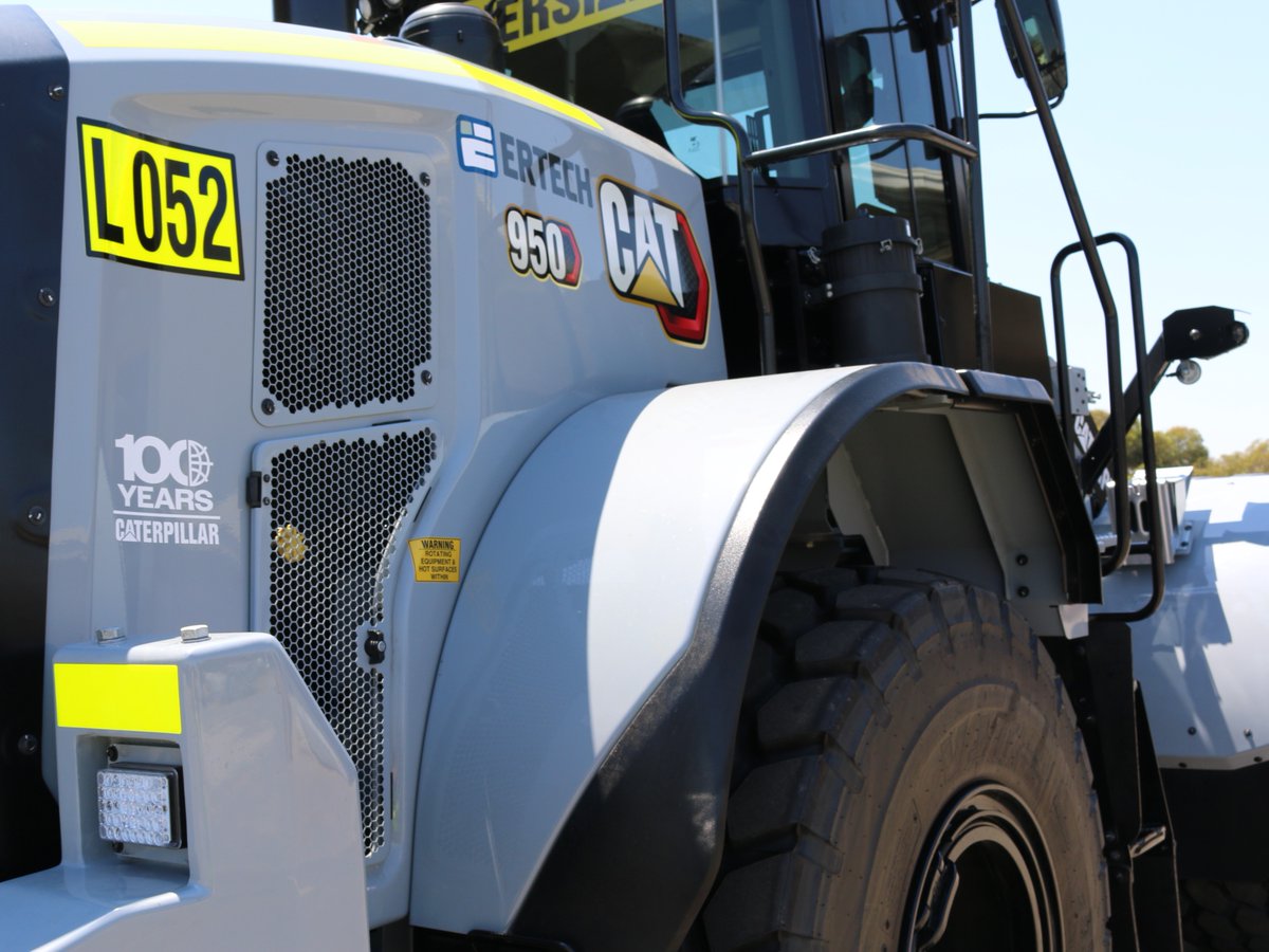WesTrac_Cat's tweet image. We’re excited to celebrate Ertech’s recent delivery of their brand‑new Cat 950 Centennial Edition Wheel Loader!

This special machine honours a century of @CaterpillarInc innovation, and we’re proud to see it go to one of our trusted partners.

#Ertech #WesTrac #Caterpillar