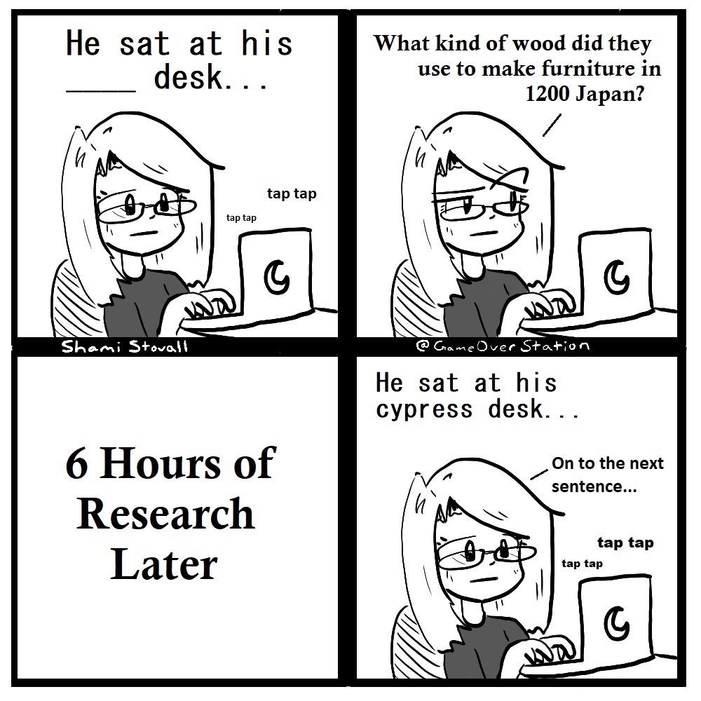 GameOverStation's tweet image. It's true.

#comic #writing #webcomic