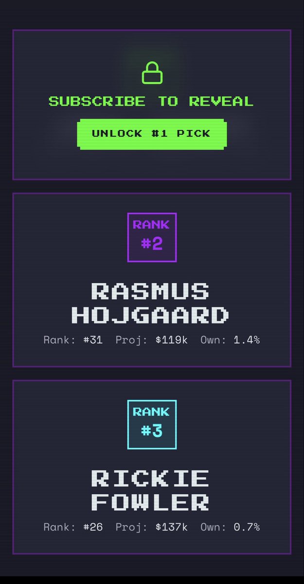 1nDoneOptimizer's tweet photo. Final tune-up before the big-money events 💰

Guess this week’s #1 One &amp; Done pick.

First correct guess unlocks a FREE season-long subscription 

⬇️⬇️⬇️ https://t.co/GRlyK5EESw