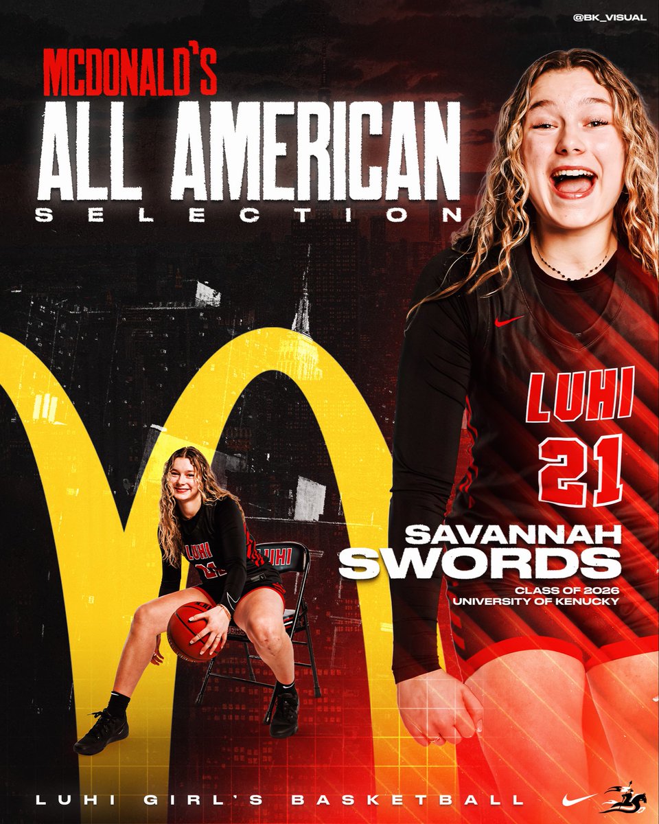 LuHiGBasketball's tweet photo. Congrats to Olivia Jones, Emily McDonald &amp; Savvy Swords on being named 2026 McDonald’s All Americans! #BurgerGirls https://t.co/EEPs4Vgl9C
