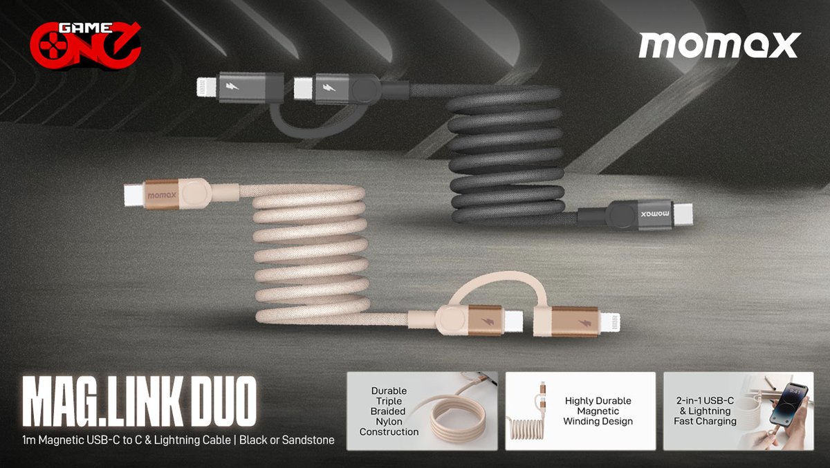 gameoneph's tweet image. Charge smarter Mag. Link Magnetic USB-C to Lightning cable: 60W fast charging, tangle-free, and built to last!

🛒Shop Now: bit.ly/3IEYizO

#MagLinkCable #USBCtoLightning #FastChargingCable #60WFastCharge #AppleAccessories #MagneticCable #gameoneph