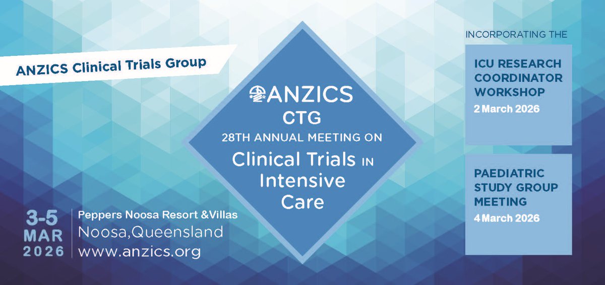ANZICS Clinical Trials Group tweet media