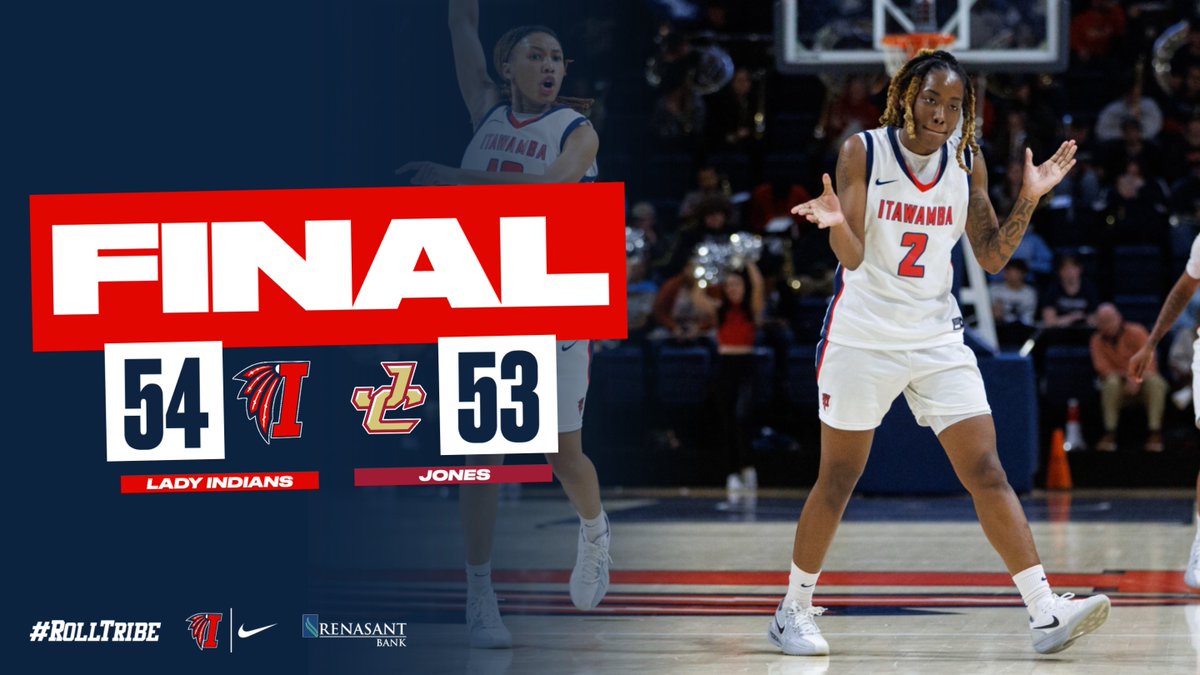 LetsGoICC's tweet photo. #ICCWBB - FINAL FROM ELLISVILLE: @LetsGoICCWBB wins an instant classic over Jones, 54-53!

Tootie Lockett made the game-winning basket as time expired! #RollTribe https://t.co/Y5w6Y0IQ4P