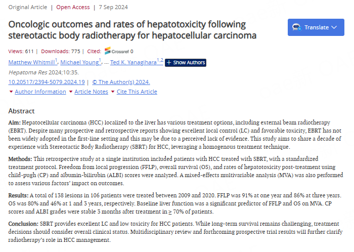 Hepatoma Research tweet media