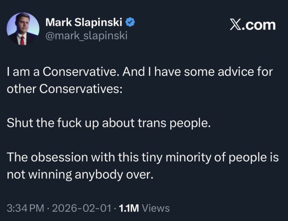 AnotherHomoCon's tweet image. I am a Gay Conservative. 

And I will not be shutting up about trans people because most people saying they’re trans do not meet the qualifications for being transgender and it’s negatively impacting society and these people have: 

-Co-opted a mental disorder.

-Sexually…