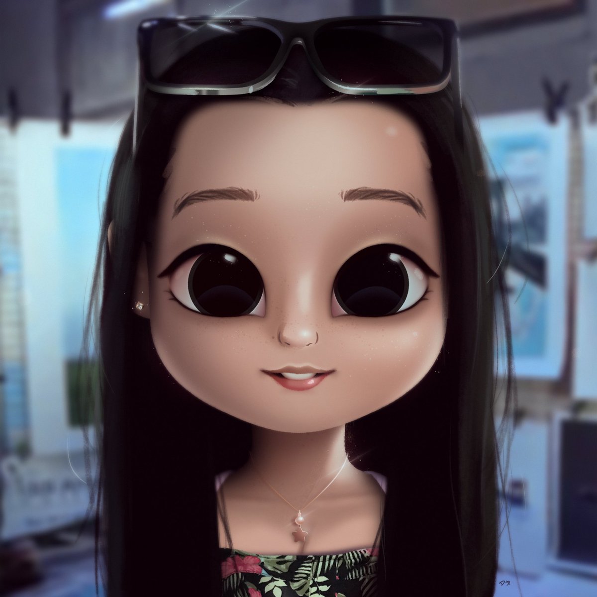 dollifylatam's tweet photo. De las pocas veces que intenté dibujar ojos ligeramente diferentes, ésta me gustó! 😊🎨 #dollify #dollifyapp #drawing #portrait #illustration https://t.co/d264XFgl3g
