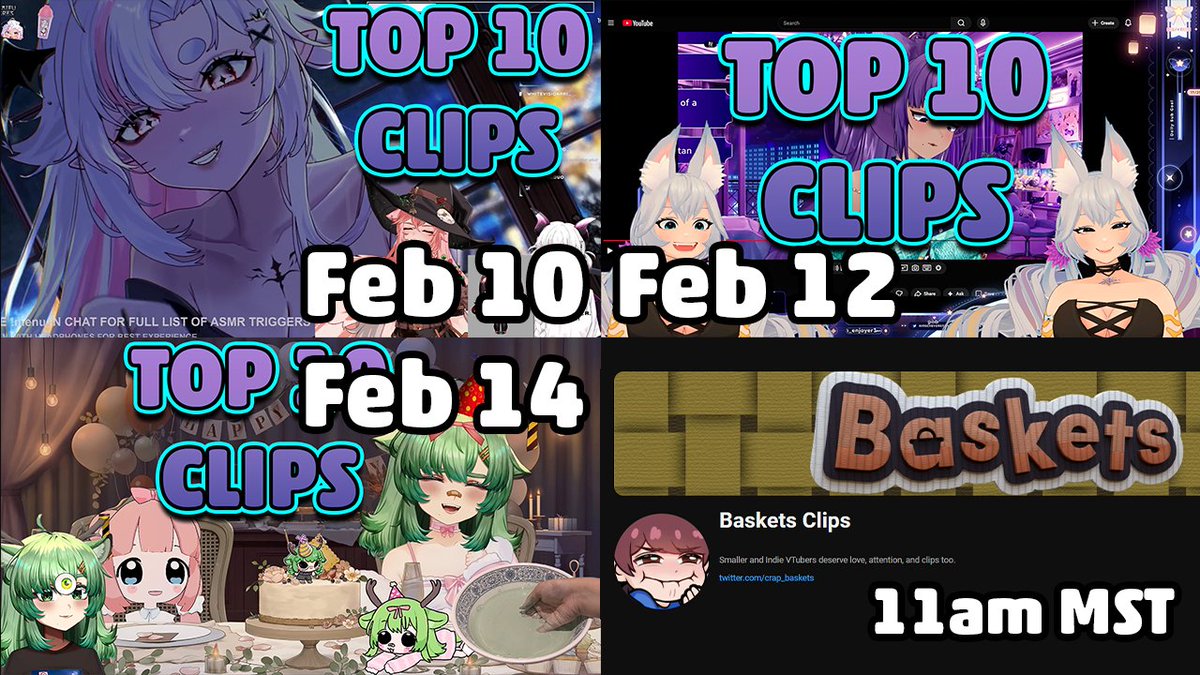crap_baskets's tweet photo. We made it through the first month of 2026!
Here's some Vtuber clips as a treat
New Models, New games, and lots of chaotic collabs. There's so much great content to enjoy here so save the dates for when each video goes live.
#Vtuber #vtuberclips #ClipAndCover #soyclips #ToriOriane