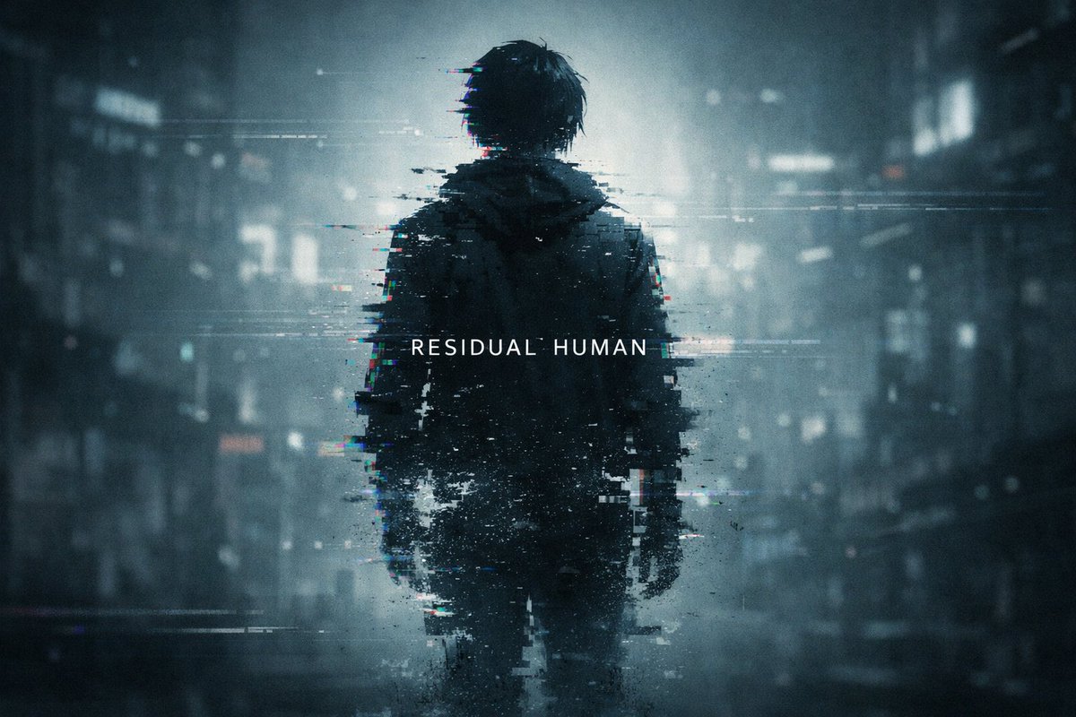 NULLFRAME_RH's tweet photo. When everything fails, what is left of us? NULLFRAME #NULLFRAME #ResidualHuman #TechNoir #AnimeArt #SciFi #Psychological #IndieManga #Aiart https://t.co/3xPhA6W3FE
