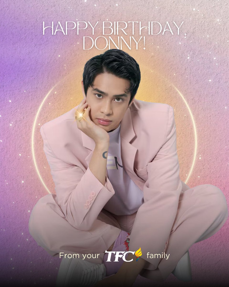 KapamilyaTFC's tweet photo. HAPPY BIRTHDAY, DONNY! 🤩🎉
Your TFC family wishes you all the best ✨

@donnypangilinan 
#DonnyPangilinan #HappyBirthdayDonny #TFC #TheFilipinoChannel #DonBelle #Bubblies #Roja https://t.co/hh1NpfoOpK