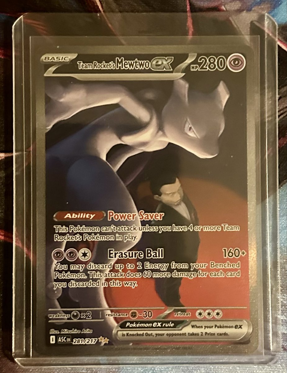 MAJ0RGG's tweet photo. @PermCollection3 I don’t know I kinda like Ascended Heroes Mewtwo. 😁 https://t.co/59OsHnNiBn
