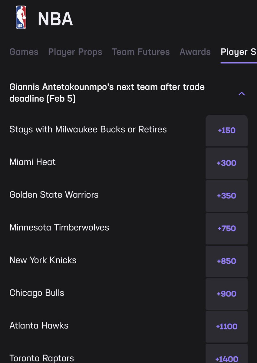 Miami Heat were a +600 about 4 hours ago in the Giannis sweepstakes now they’re a +300 👀👀