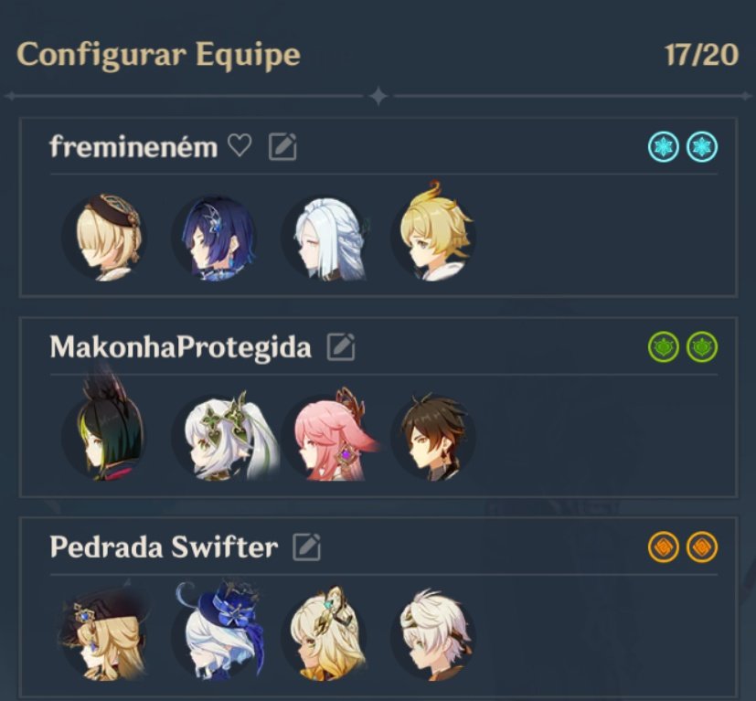 arlertcake's tweet photo. tem dias que eu simplesmente abro a parte de edição de equipe pra encarar os nomes que eu mesmo coloquei e rir feito imbecil https://t.co/gJK1ITZ3AS