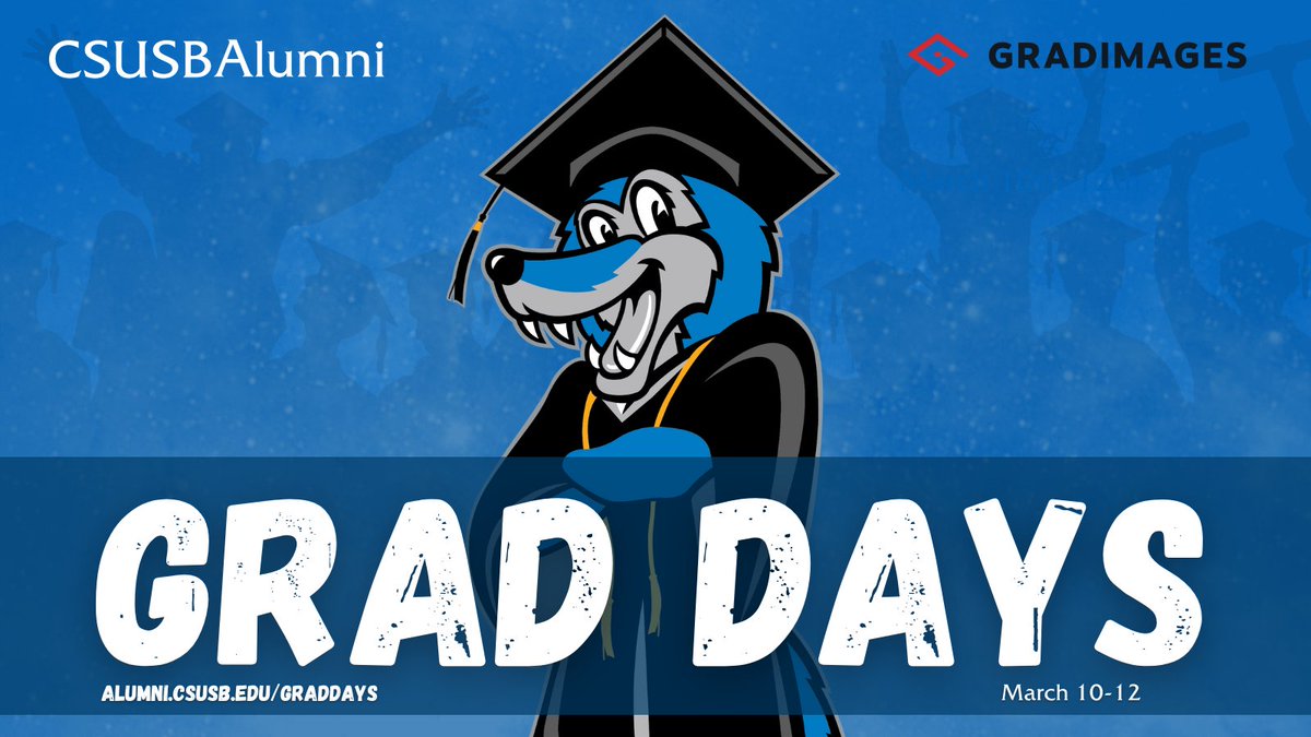 CSUSBAlumni's tweet image. Grad Days is here! 🎓 🎉 

Shop all your graduation gear, connect with campus departments and vendors!

📅 March 10–12, 2026
📍 Obershaw Dining Room
📍  RG Building
🔗 Register at alumni.csusb.edu/graddays
#CSUSB #CSuSBAlumni #CSUSBGrad #CoyotePride #ClassOf2026