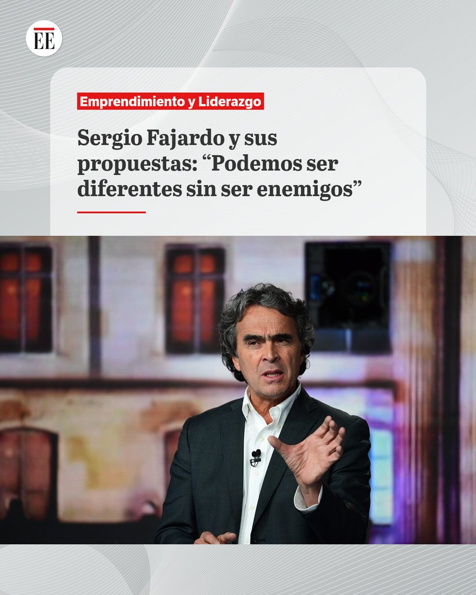 elespectador's tweet image. #EE | Estas son las propuestas de Sergio Fajardo, en una nueva entrega de "Estado X", un espacio para hablar de emprendimiento e innovación.
ok.me/m3PO1👇🔗