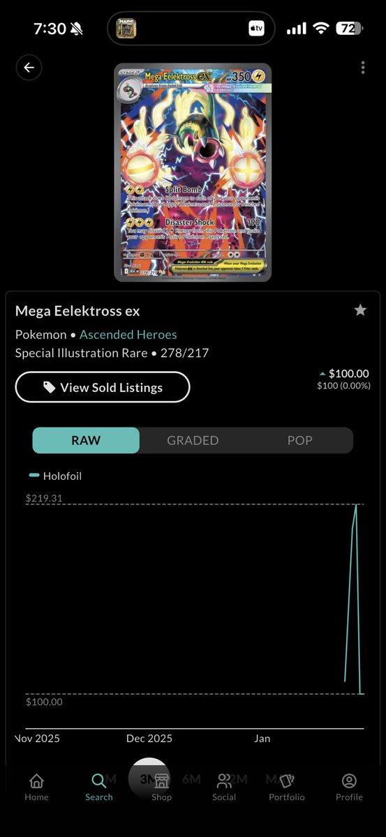 bryanisdumb's tweet photo. This card will be the same price as the Rotom EX from Phantasmal within the couple of weeks. #Pokémon https://t.co/EiB8bzwF10