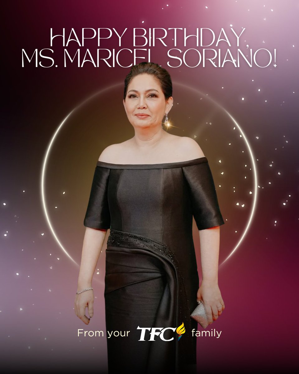Happy Birthday, Ms. Maricel Soriano! 🤩🎉
Your TFC family wishes you all the best ✨

#MaricelSoriano #HappyBirthdayMaricel #TFC #TheFilipinoChannel