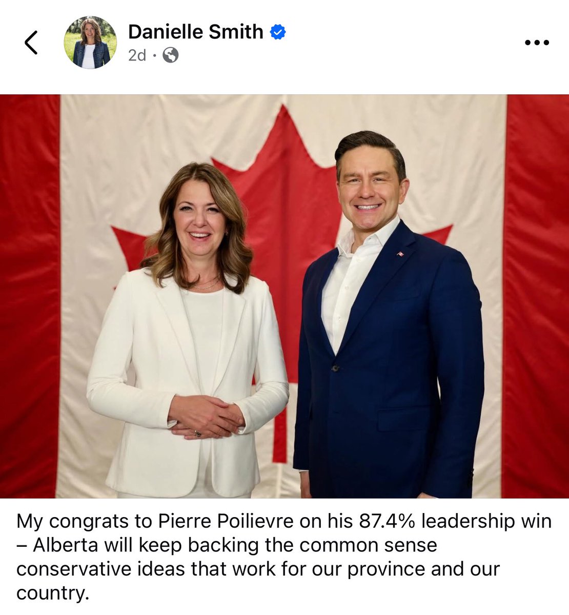 AlbertaNewsOut's tweet photo. 🔵🔺@PierrePoilievre’s leadership review was crowned with 87.4 % of the National Conservative Delegates’ votes during the National Conservatives Convention held in Calgary ,#AB 🇨🇦 from Jan 29th -31st ,2026 . What does this mean to Canadian voters in the next Federal elections❓ https://t.co/7Lr9KNGDfj