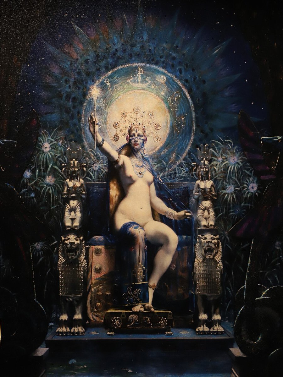 artenpedia's tweet photo. Circe by Louis Chalon (1888) https://t.co/yePXq6g8yP