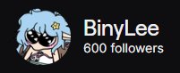 Moon children we hit 600 followers on twitch!?!!? Thank you so much for all the support, y'all are amazing 🥺🙏💕💕
Lots of cool things coming up so keep your eyes peeled for those! 😜🤟

#Vtuber #VtuberEN #streamer #singer #binylee