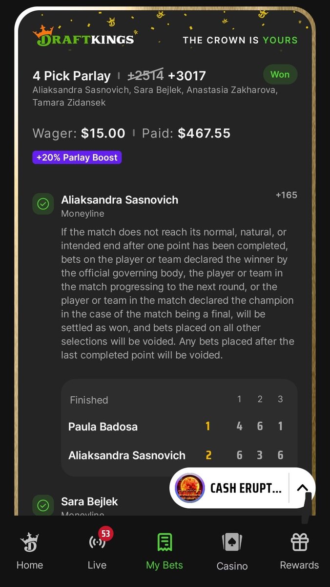 ibrah8717's tweet photo. @PropJoeDFS Thanks broh I've tailed  and it hit, did won in a very long time......Appreciate it https://t.co/ifh2F4DDpR