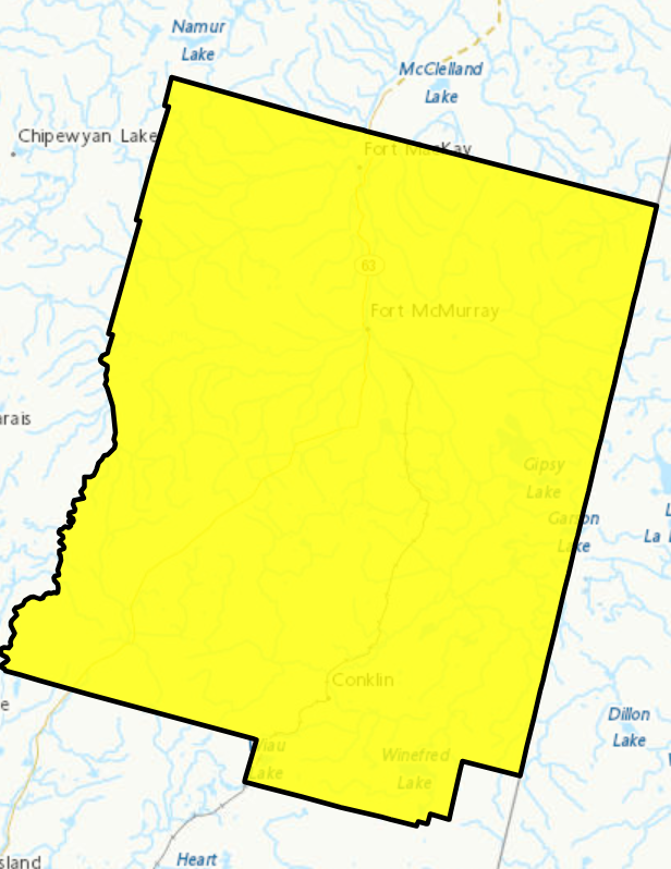 511Alberta's tweet image. ECCC Fog Advisory in effect for parts of northeastern Alberta. For location details visit: ow.ly/p9Nq50Y7Xwh. (6:43pm) #ABRoads #ymm