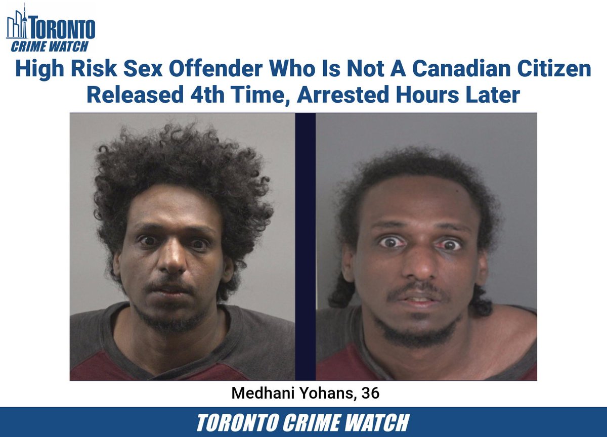 CrimewatchTO's tweet image. High Risk Sex Offender Who Is Not A Canadian Citizen Released 4th Time, Arrested Hours Later

A man previously identified by the Guelph Police Service as a high-risk offender was arrested again Monday afternoon, just hours after being released from custody.

Police say…