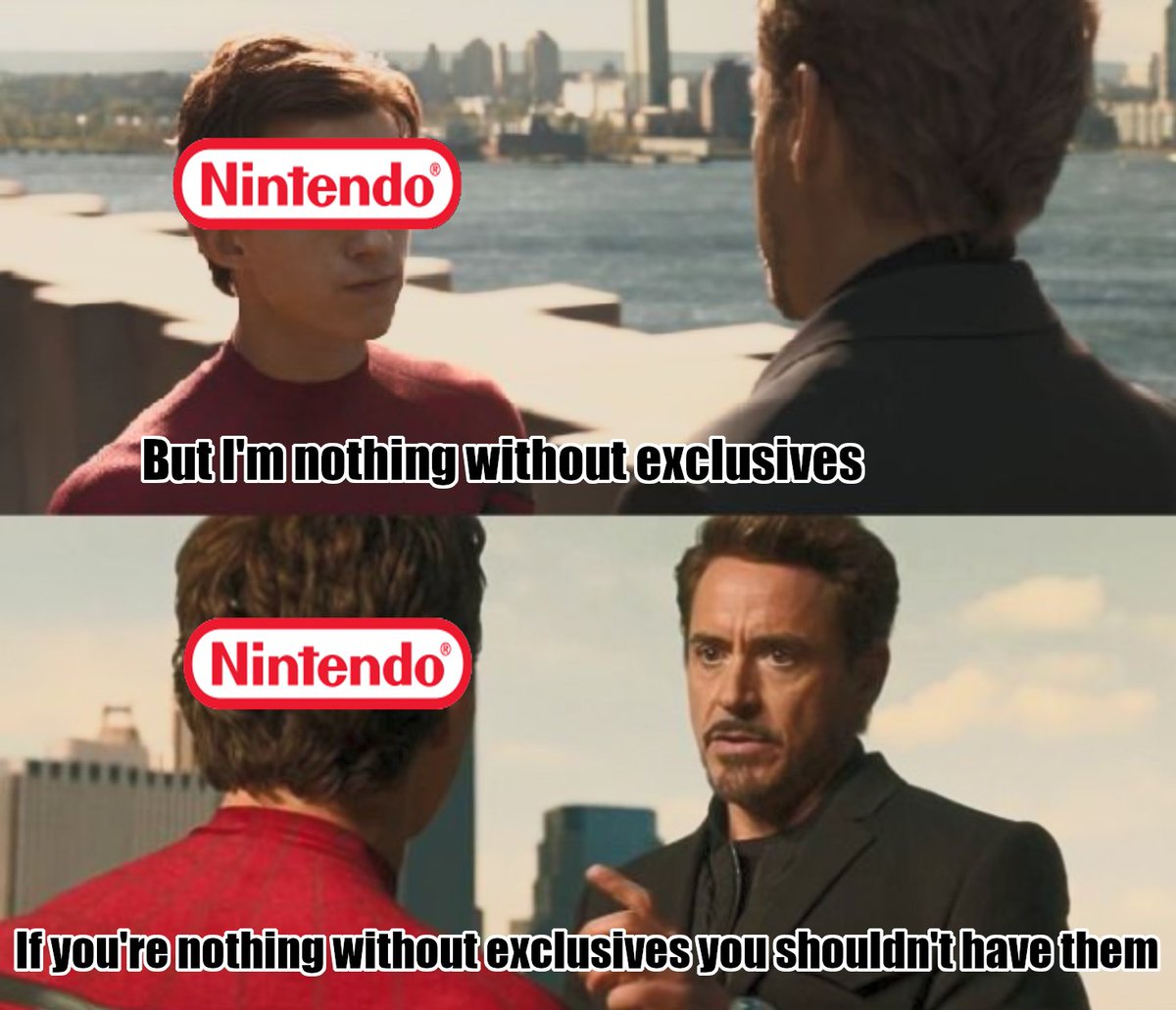 >1.) Nintendo consoles are generally weaker than the competitors, so why would someone buy a Nintendo Switch 2 when Nintendo games launch on stronger systems?

Build a better system.