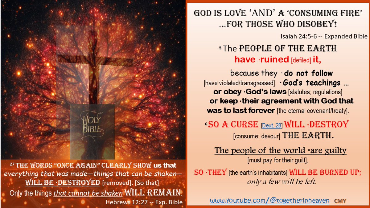 talkingtruth's tweet image. SUNDAY MESSAGE: [posted Monday]

GOD IS LOVE…FULL OF MERCY…DESIRING ALL REPENT!

Just as we see disasters throughout the earth, ‘there is coming a day’ when God will say…’ENOUGH’…THOSE WHO HAVE REJECTED ME, AND, REFUSED TO REPENT AND ‘BELIEVE ON’ MY SON, will ‘reap My Wrath’