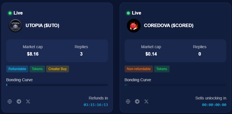 GM <a href="/Coredao_Org/">Core DAO 🔶</a> with 2 more new token created, hop on moonexpress.fun now and check it out!