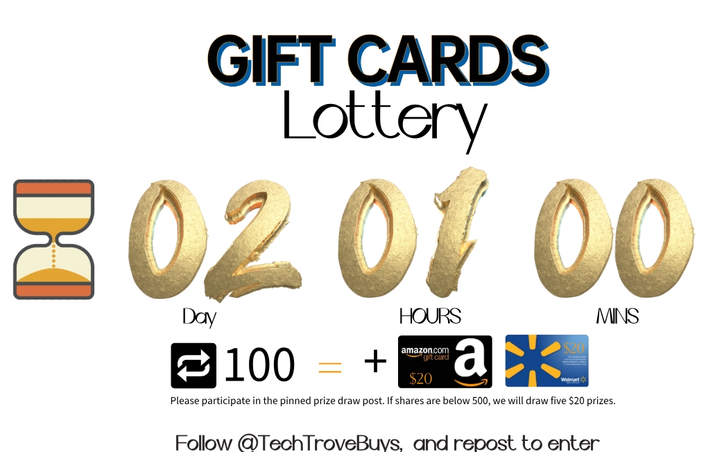 🚨Prize Distribution Countdown🚨
#giveaways 
🎯 The Lucky Draw is just 2 days away
To enter:
1.RT the pinned post
2.Follow <a href="/TechTroveBuys/">TechTroveBuys</a> 
＞500 shares, every additional 100 RTs = +2 winners 🎉

#GiveawayAlert #Repost #follo #Share #AmazonGiftCard #Win #WeeklyDraw #Countdown