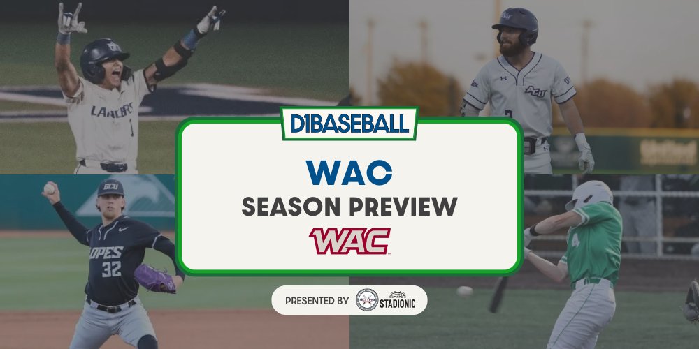 ⚾️CONFERENCE PREVIEW: WAC⚾️

Our <a href="/Mike_Rooney/">Mike Rooney</a> takes an in-depth look at <a href="/WACsports/">The Western Athletic Conference</a> with these items leading the way: 

- Team Breakdowns
- Awards/Predicted Finishes
- Top 25 2026 #MLBDraft Prospects
- Top 5 2027s, Top 10 Freshmen

READ: d1baseball.com/season-preview…